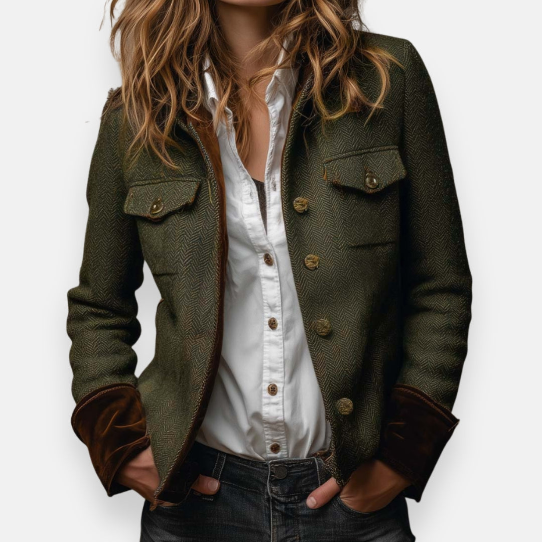 Dianeli | Veste élégante avec détails en velours