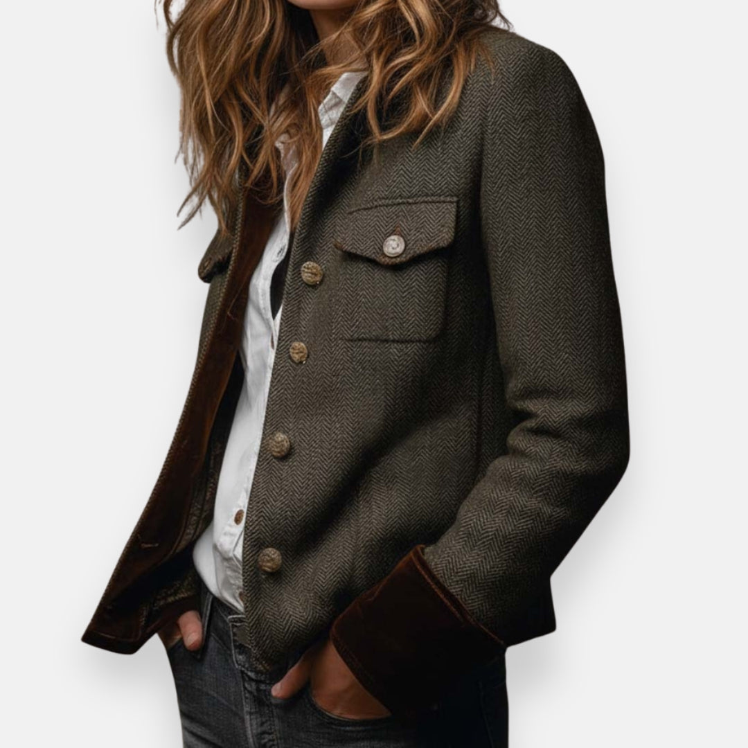 Dianeli | Veste élégante avec détails en velours
